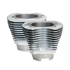 S&S Cycle 910-0234 S&S Cycle 99-06 BT 11 Fin 4-1/8in Bore Cylinder Set For 124in & 124in Hot Set Up Kits - Silver