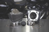S&S Cycle 910-0762 S&S Cycle 2017+ M8 Models 4.250in Bore 4-5/8in Stroke Cylinder Kit - Wrinkle Black w/ Highlight