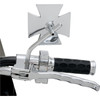 Drag Specialties - Mirror - Side View - Maltese - Chrome - Round Stem - Each