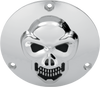Skull Derby Cover - Chrome - 3 Hole