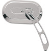 Drag Specialties - Mirror - Side View - Oval - Chrome - Left - Each