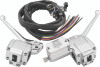 Bikers Choice 488814 Bikers Choice 72-81 FLH/FX Chrome Handlebar Control Kit W/Black Switches