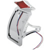 Drag Specialties - Taillight/License Plate - Side Mount - Curved Vertical - Diamond