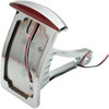 Drag Specialties - Side Mount Taillight/License Plate Mount - Curved Vertical - Half-Moon