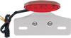 Taillight/License Plate Mount - Cat Eye -Red Lens - Clear LED