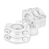 Burly Brand B12-8012C Burly Brand Reaper Riser Clamp 1-1/2in Tall for 1-1/4in Bar, Set - Chrome