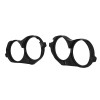 DS18 RY-HD210SBMB.1423 DS18 14-23 Harley-Davidson Saddle Bag Mid Bass Adapter Ring 2x 10in ABS Black