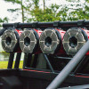DS18 CF-X8TP DS18 Marine And Powersports Tower 8in 125 Watts RMS RGB LED Lights Black Carbon Fiber