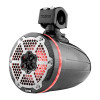 DS18 CF-X6TP DS18 Marine And Powersports Towers 6.5in 100 Watts RMS RGB LED Lights Black Carbon Fiber