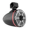 DS18 CF-X6TP.NS DS18 Marine And Powersports Towers 6.5in RGB LED Lights Black Carbon Fiber Speakers Not Included