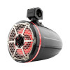DS18 CF-X8TPNEO DS18 Marine And Psports Towers With Built In 8in 1in Driver 180 Watts RMS RGB LEDs Blk Crbn Fiber