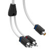 DS18 MOFCR-1F2M DS18 Marine Grade Tinned Copper OFC RCA Wires 1 Female to 2 Male Splitter