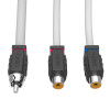 DS18 MOFCR-2F1M DS18 Marine Grade Tinned Copper OFC RCA Wires 2 Female to 1 Male Splitter