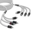 DS18 MOFCR-25FT.4CH DS18 Marine Grade Tinned Copper OFC RCA Wires 4-Channel 25 Feet