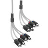 DS18 MOFCR-6FT.4CH DS18 Marine Grade Tinned Copper OFC RCA Wires 4-Channel 6 Feet