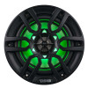 DS18 NXL-6/BK DS18 NXL Series Coaxial Marine Speakers w/ RGB Lights 6.5in 2-Way 100 Watts RMS 4 ohm Black