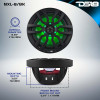 DS18 NXL-8/BK DS18 NXL Series Coaxial Marine Speakers w/ RGB Lights 8in 2-Way 125 Watts RMS 4 ohm Black