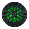 DS18 NXL-8/BK DS18 NXL Series Coaxial Marine Speakers w/ RGB Lights 8in 2-Way 125 Watts RMS 4 ohm Black