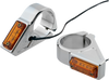 LED Turn Signals - 49 mm - Chrome