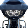 Drag Specialties - Bullet-Style Dual Front Turn Signal Insert - White - Amber
