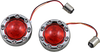 Bullet Turn Signal 1157 - Chrome - Red Lens