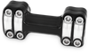 Burly Brand #B12-8013BM - Reaper 1-1/2" Risers 1" BAR ONE Piece - Black Machined
