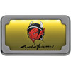 Cycle Visions #CV-4616 - Beveled License Plate Frame - Chrome - with Plate Light