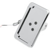 Cycle Visions #CV-4600L - Vertical License Plate Mount with Light - Chrome - '86-'07 FLST/FXST