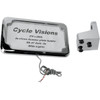 Cycle Visions #CV-4600L - Vertical License Plate Mount with Light - Chrome - '86-'07 FLST/FXST
