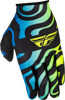 FLY Racing #378-740S - Lite ZEN Gloves Black/Blue/Hi-vis SM
