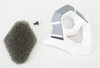 Gmax #G086009 - Mouth Vent Step Matte Silver/White Mx-86