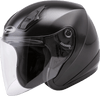 Gmax #G317025N - Of-17 Open-face Helmet Black MD