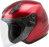 Gmax #G317093N - Of-17 Open-face Helmet Candy RED XS