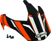 Gmax #G011085 - Visor W/Screws Vertical Gm-11 Black/Hi-vis Orange