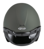 Gmax #G1020715 - Of-2 Open-face Helmet Matte Green MD