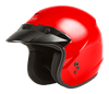 Gmax #G1020378 - Of-2 Open-face Helmet RED 2X