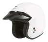Gmax #G1020015 - Of-2 Open-face Helmet White MD