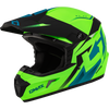 Gmax #D3464418 - Mx-46 Compound Helmet Matte Hi-vis Green/BLK/Blue 2X