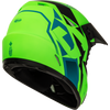 Gmax #D3464418 - Mx-46 Compound Helmet Matte Hi-vis Green/BLK/Blue 2X