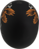Gmax #H16510948 - Hh-65 Corvus Helmet Matte Black/Silver/Orange 2X