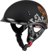 Gmax #H96510946 - Hh-65 Corvus Helmet W/Peak Matte Black/Silver/Orange LG