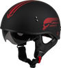 Gmax #H16511328 - Hh-65 Retribution Helmet Matte Black/RED 2X