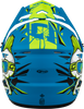 Gmax #D3465180 - Youth Mx-46y Unstable Helmet Matte Blue/Green YS