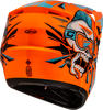 Gmax #D3465210 - Youth Mx-46y Unstable Helmet HI VIS Orange/Blue YS