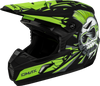 Gmax #D3465220 - Youth Mx-46y Unstable Helmet Matte Black/Green YS