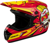 Gmax #D3465232 - Youth Mx-46y Unstable Helmet RED/Yellow YL