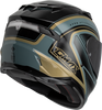 Gmax #F19841025-DOT - Ff-98 Aftershock Helmet Grey/Metallic Gold MD