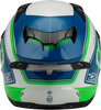 Gmax #F1984799-DOT - Ff-98 Aftershock Helmet White/Neon Green 3X