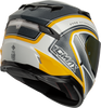 Gmax #F19841036-DOT - Ff-98 Aftershock Helmet White/Metallic Silver LG