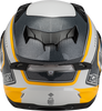Gmax #F19841036-DOT - Ff-98 Aftershock Helmet White/Metallic Silver LG